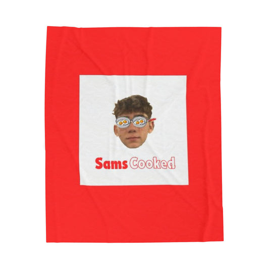 Sam's Cooked Face Plush Blanket
